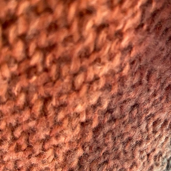 Bamboo Traders Orange/Brown Sweater size Sm - Picture 3 of 9